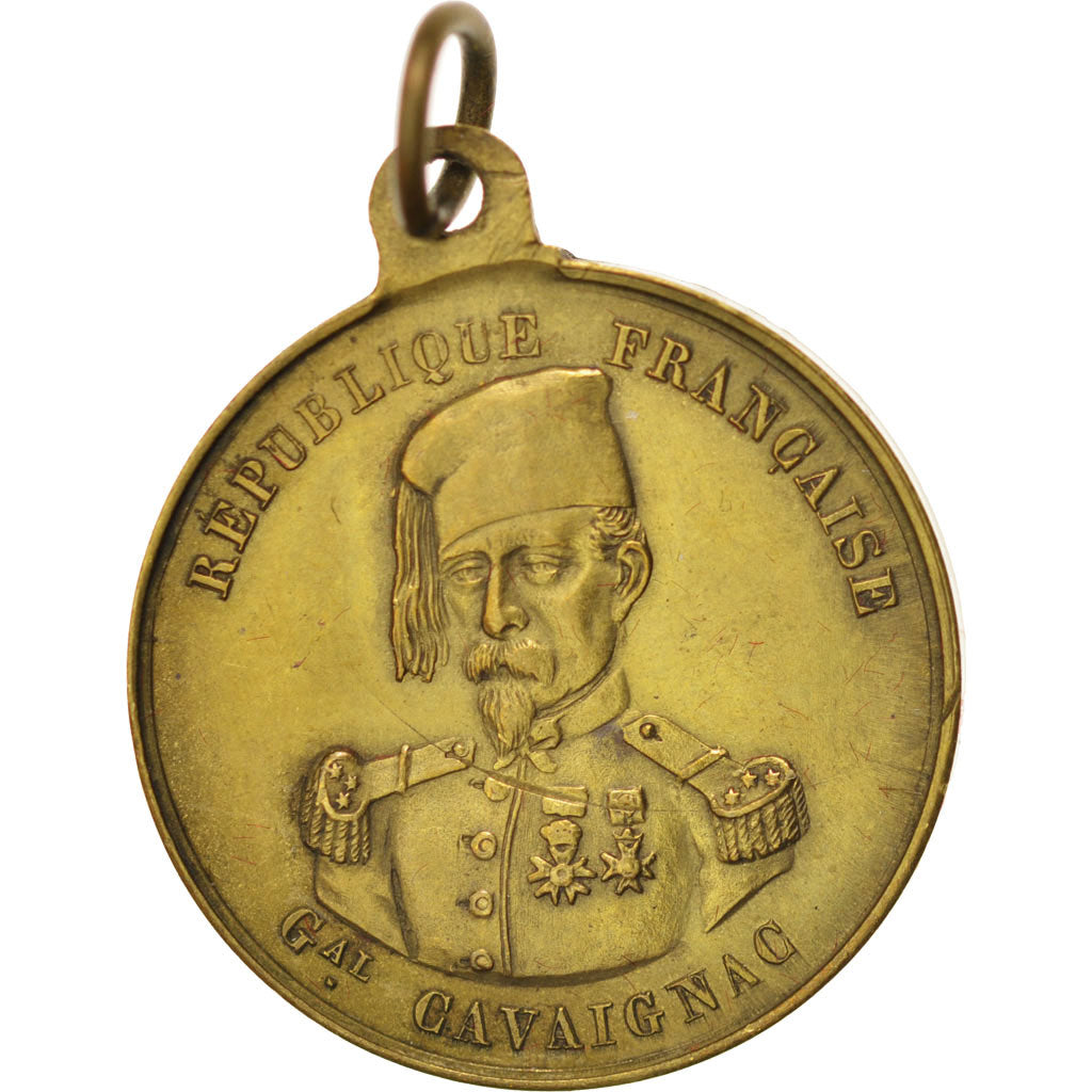 Francia, Medal, French Second Republic, History, 1848, BB+, Rame