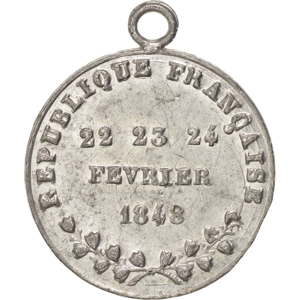 Francja, Medal, Druga Republika Francuska, Historia, 1848, AU(55-58), Cyna
