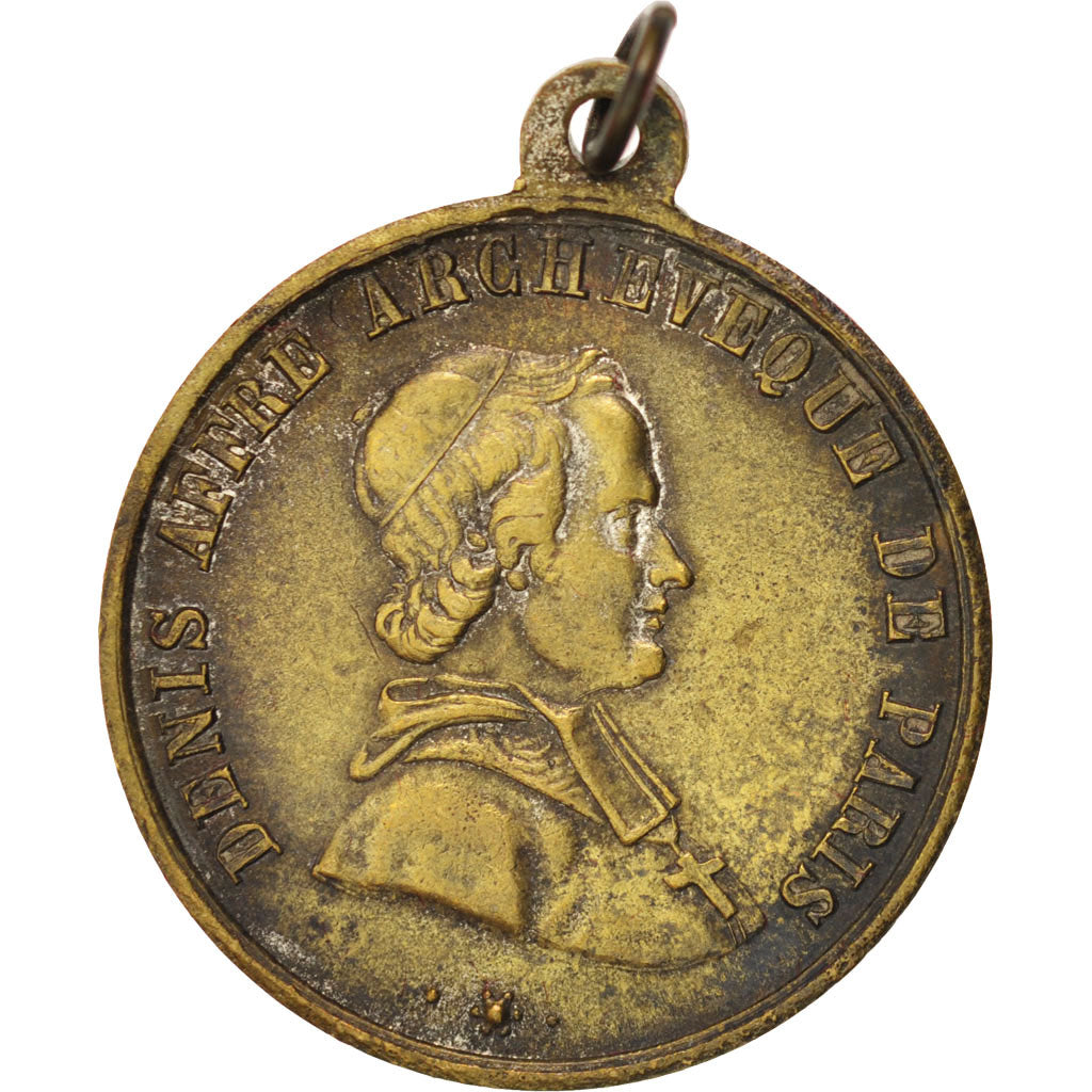 France, Medal, French Second Republic, History, 1848, AU(50-53), Copper
