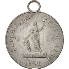 France, Medal, French Second Republic, History, 1848, AU(55-58), Tin