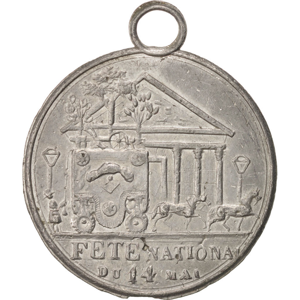 France, Medal, French Second Republic, History, 1848, AU(55-58), Tin