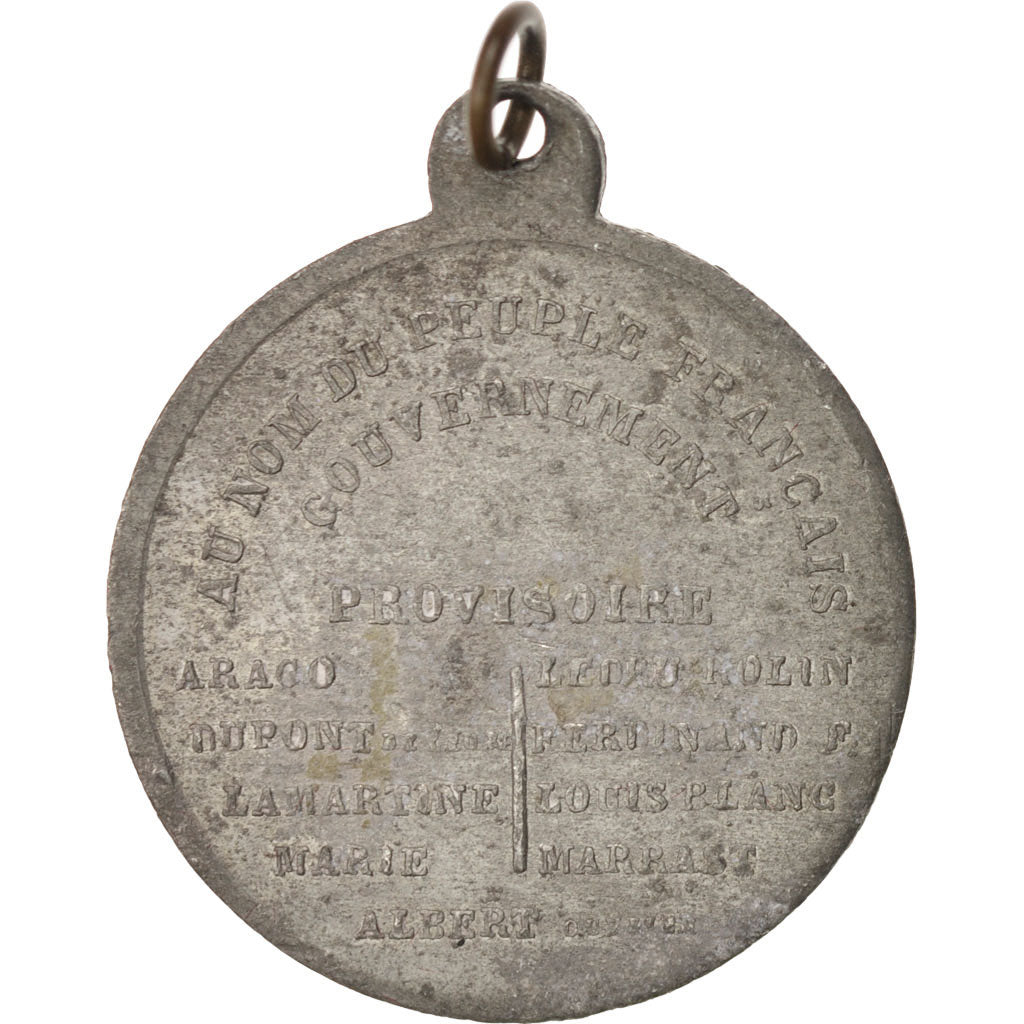 FRANCE, History, French Second Republic, Medal, 1848, EF(40-45), Tin, 26, 3.50