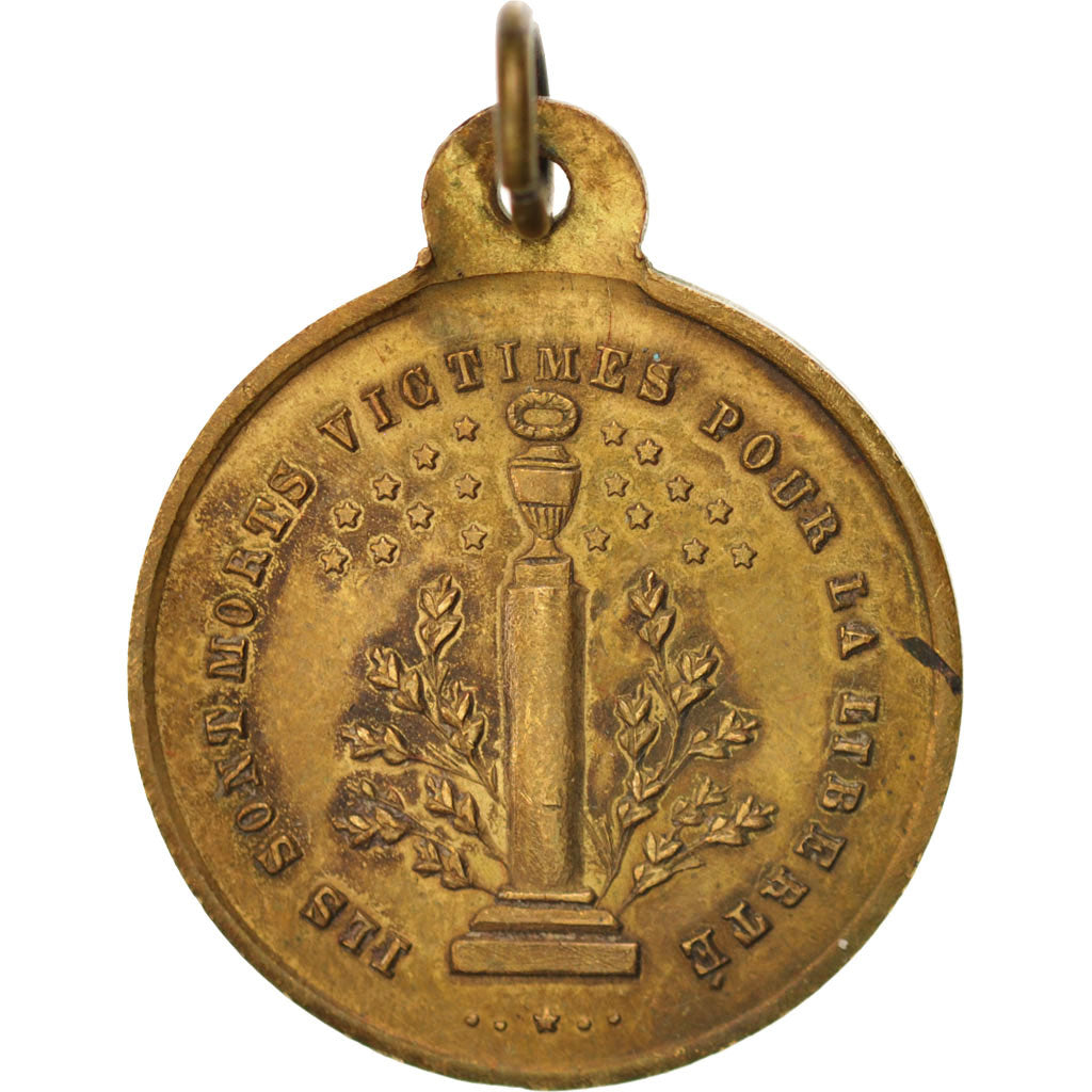 Francia, Medal, French Second Republic, History, 1848, BB+, Rame