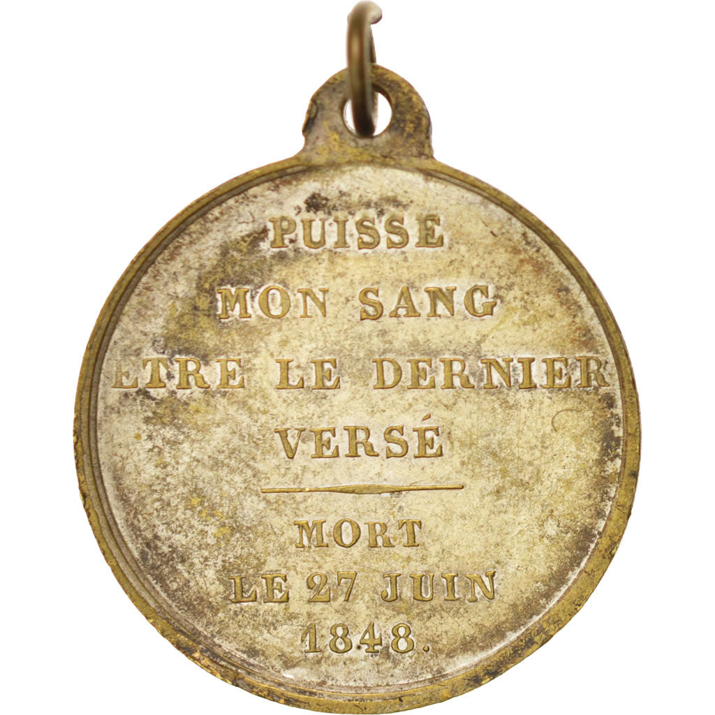 Francia, Medal, French Second Republic, History, 1848, BB, Rame