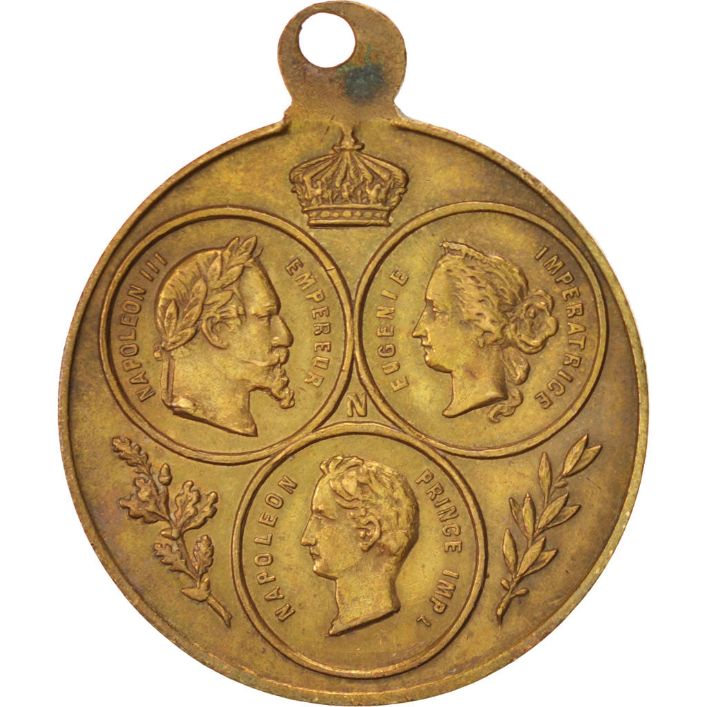 Frankreich, Medal, Second French Empire, History, 1868, VZ, Kupfer