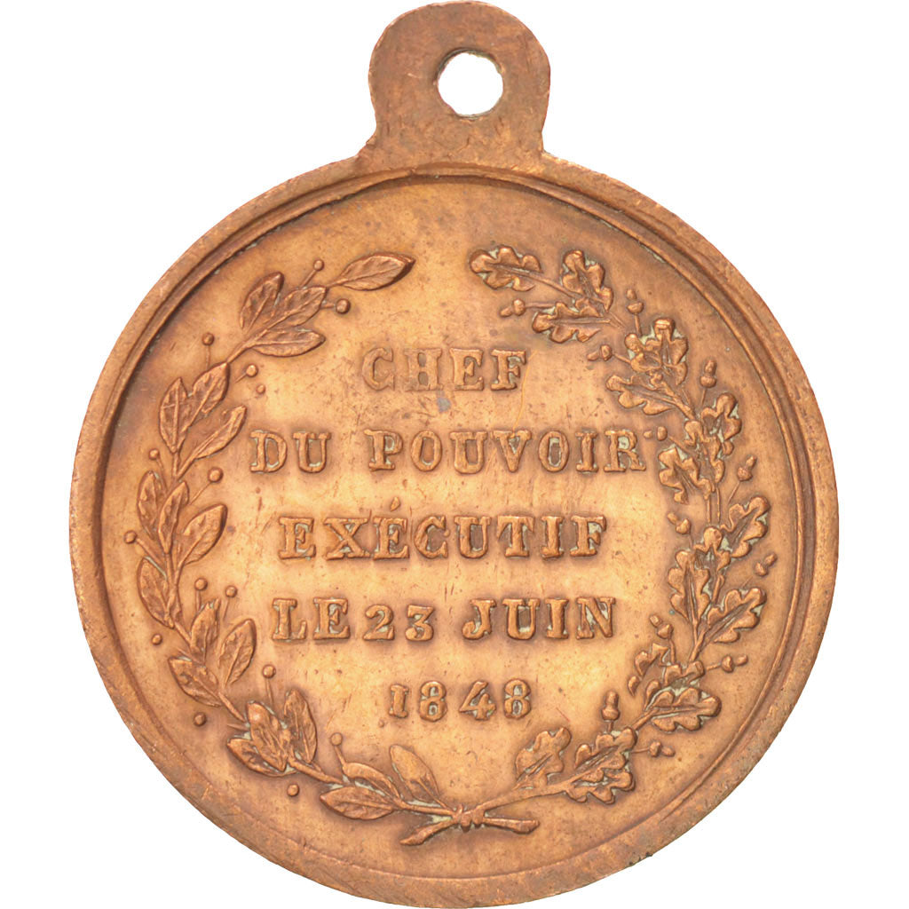 France, Medal, French Second Republic, History, 1848, EF(40-45), Copper
