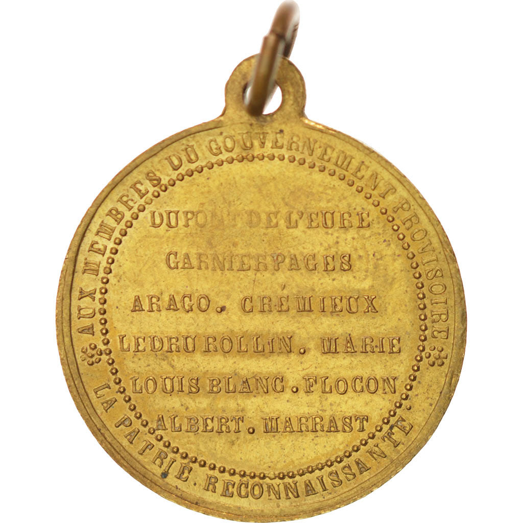 FRANCE, History, French Second Republic, Medal, AU(50-53), Copper, 23, 4.40