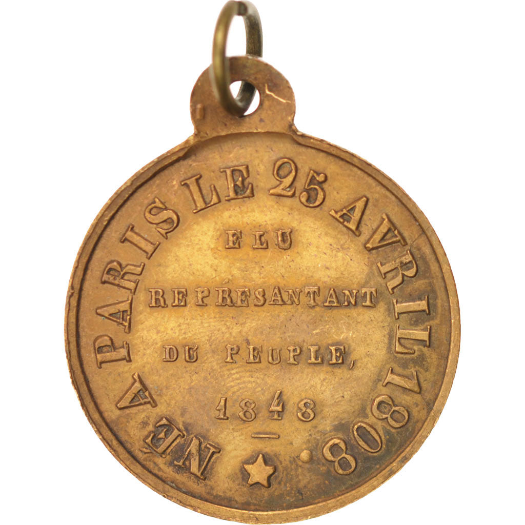 France, Medal, French Second Republic, History, TTB+, Cuivre
