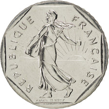 FRANCE, Semeuse, 2 Francs, 1992, KM #942.1, MS(63), Nickel, 26.5, Gadoury #547,.