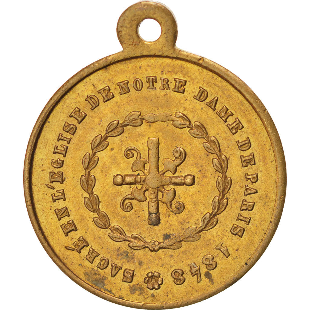 Frankreich, Medal, French Second Republic, History, 1848, VZ+, Kupfer