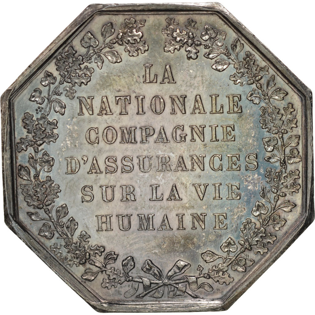 France, Token, Insurance, 1830, AU(55-58), Silver, Gailhouste:442