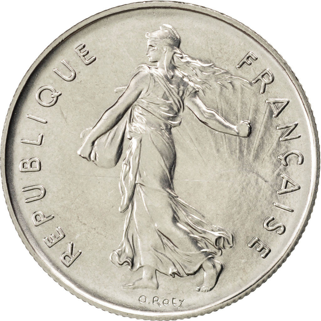 Coin, France, Semeuse, 5 Francs, 1975, MS(63), Nickel Clad Copper-Nickel
