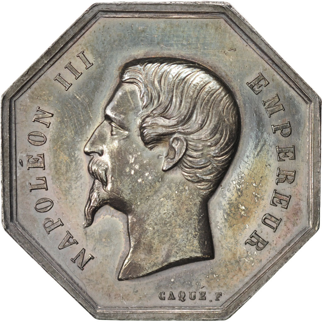 France, Token, Chamber of Commerce, Caqué, AU(50-53), Silver