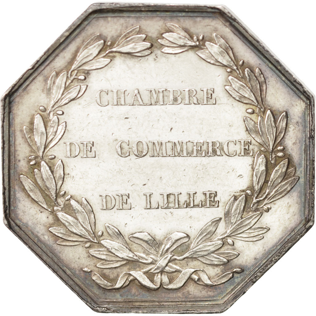 France, Token, Chamber of Commerce, Caqué, AU(50-53), Silver