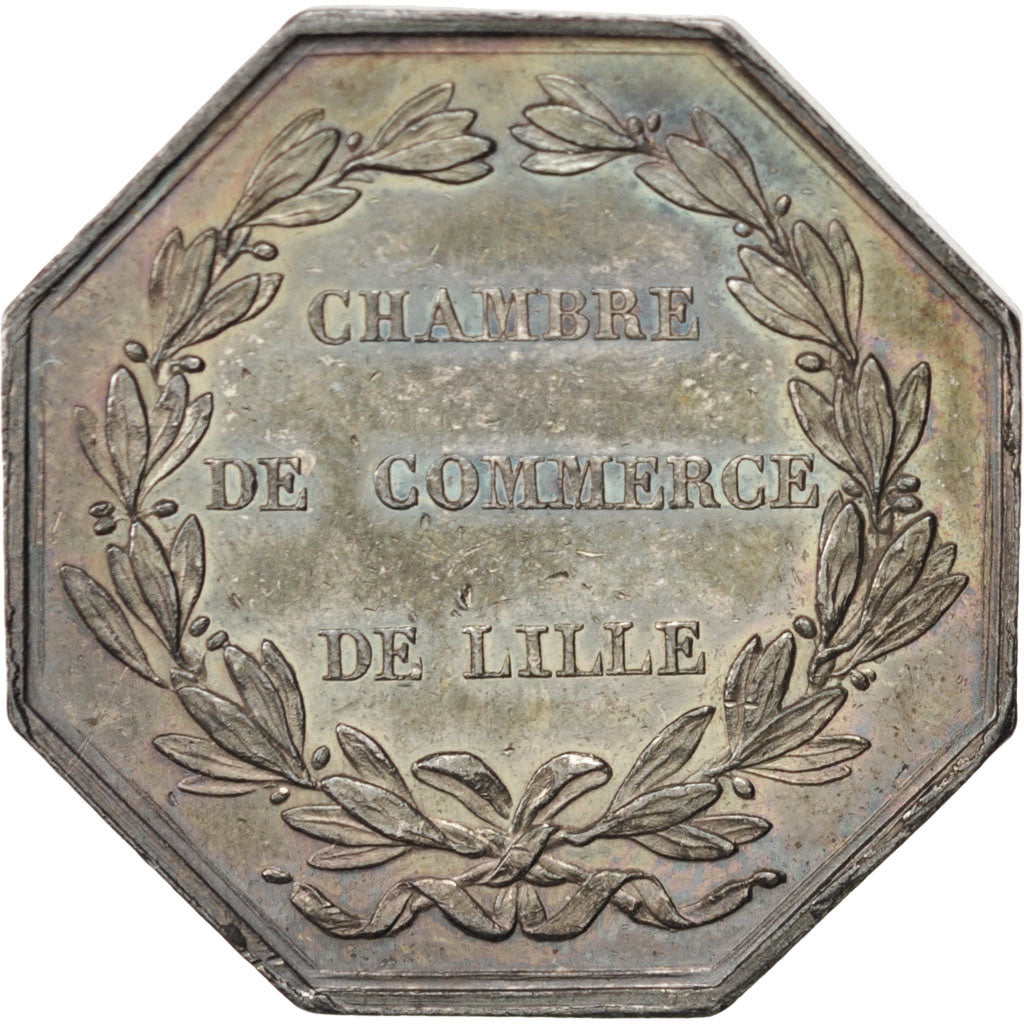 France, Token, Chamber of Commerce, Caqué, AU(50-53), Silver