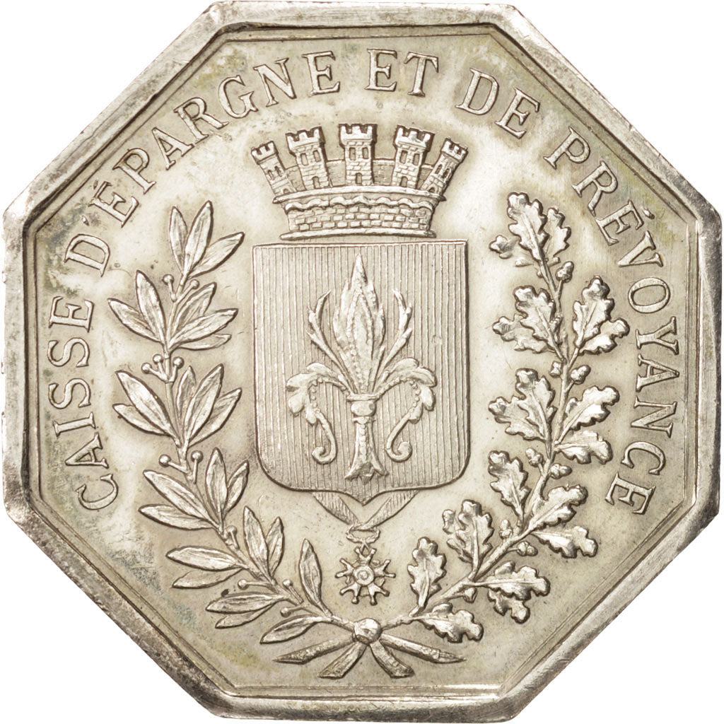 France, Token, Savings Bank, AU(55-58), Silver