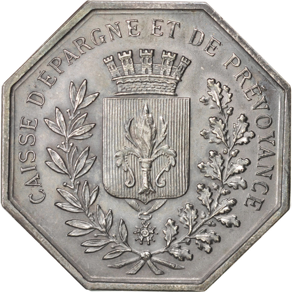 France, Token, Savings Bank, AU(55-58), Silver