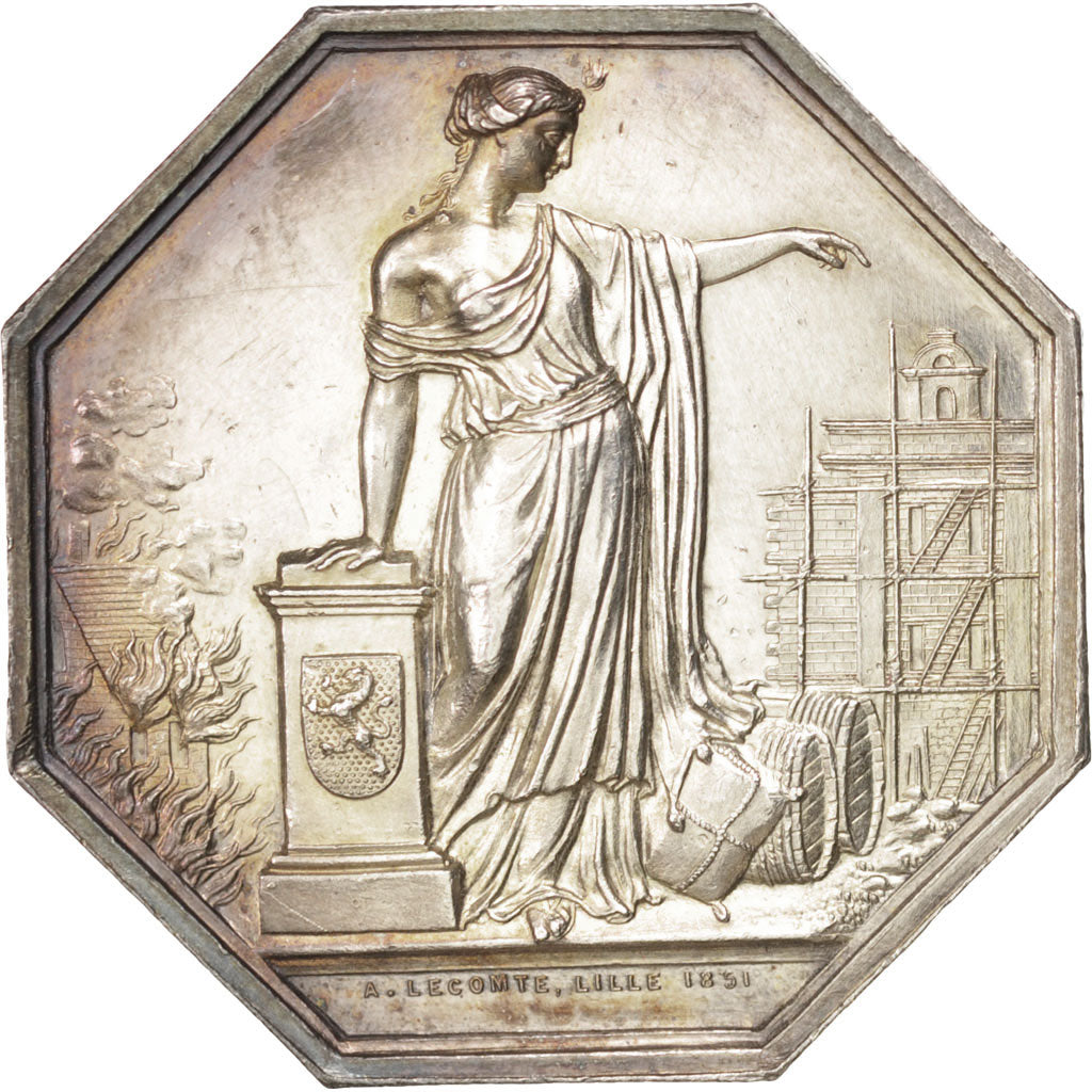 France, Token, Insurance, AU(55-58), Silver, Gailhouste:563