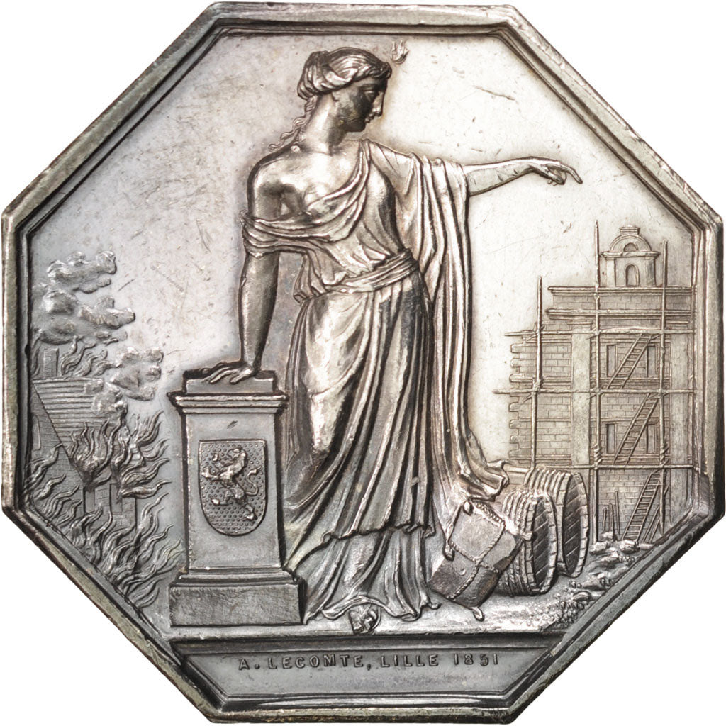 France, Token, Insurance, AU(55-58), Silver, Gailhouste:563