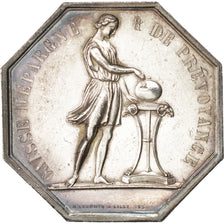 France, Token, Savings Bank, AU(50-53), Silver