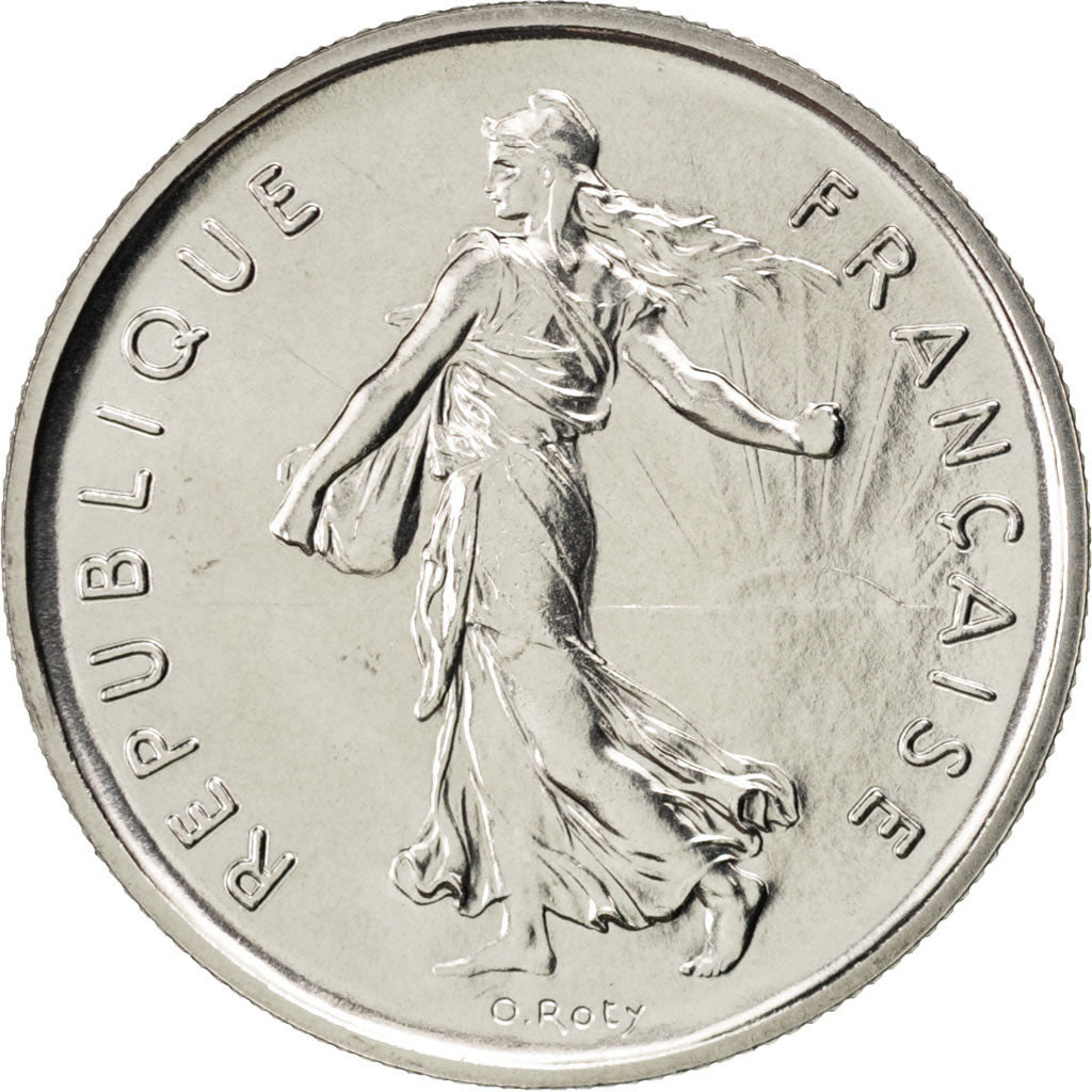 FRANCE, Semeuse, 5 Francs, 1971, Paris, KM #926a.1, MS(63), Nickel Clad...
