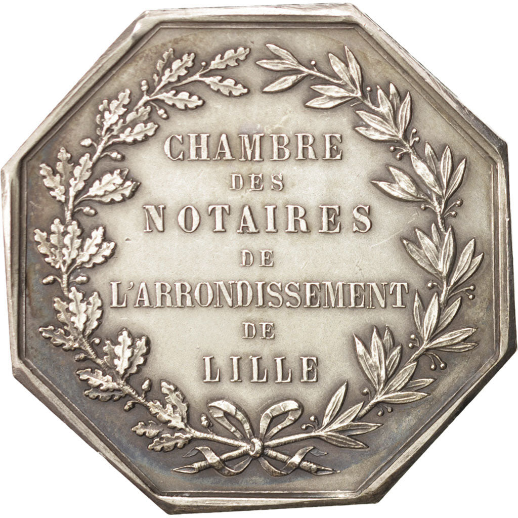 France, Token, Notary, AU(55-58), Silver, Lerouge:161