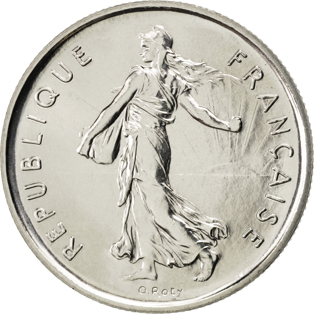 FRANCE, Semeuse, 5 Francs, 1972, Paris, KM #926a.1, MS(63), Nickel Clad...