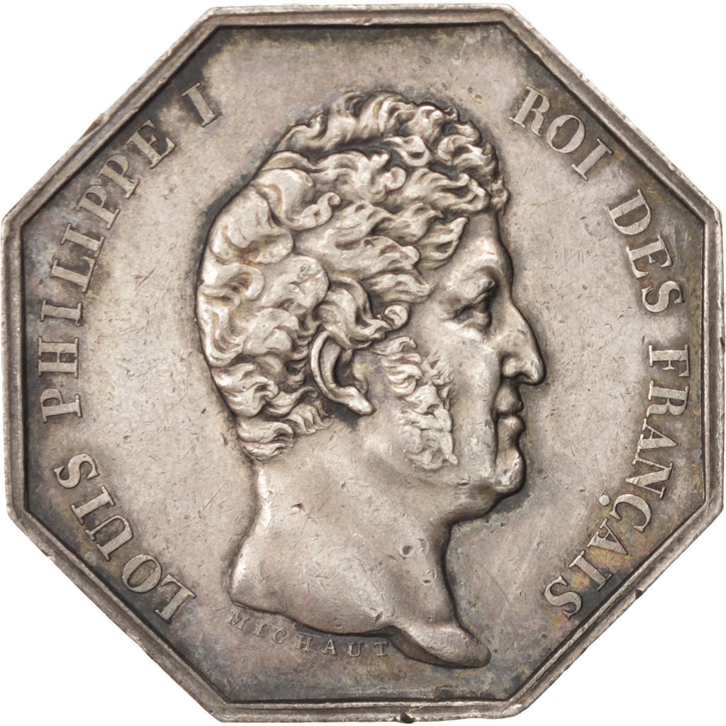 France, Token, Notary, AU(50-53), Silver, Lerouge:319