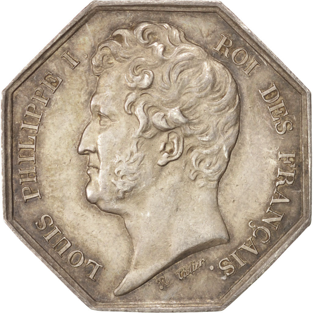 France, Token, Notary, EF(40-45), Silver, Lerouge:190