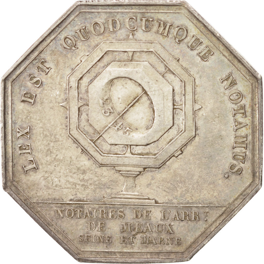 France, Token, Notary, EF(40-45), Silver, Lerouge:190