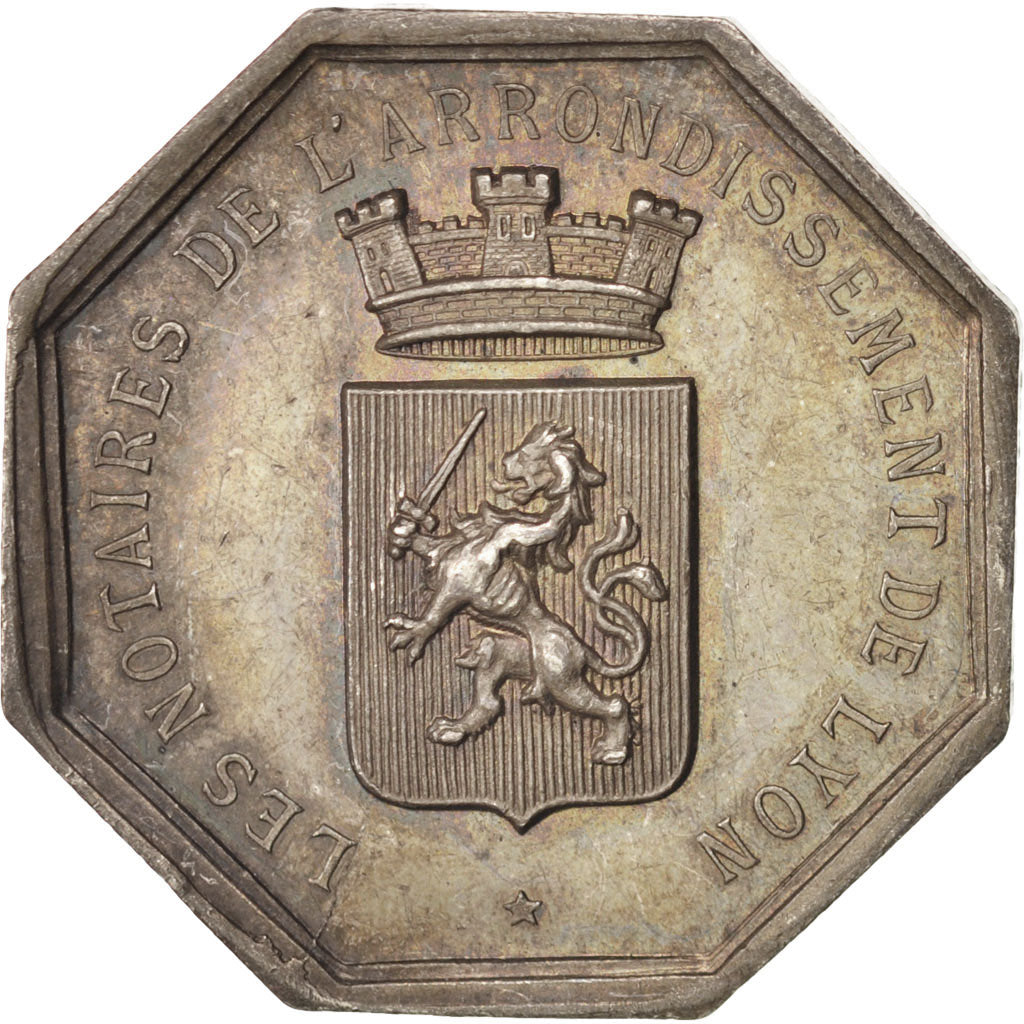 France, Token, Notary, AU(55-58), Silver, Lerouge:174