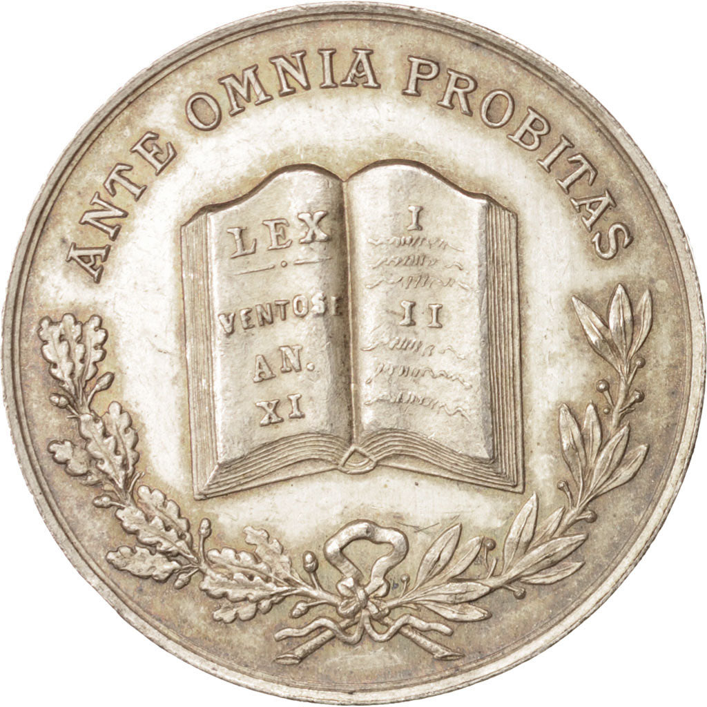 France, Token, Notary, AU(55-58), Silver, Lerouge:350