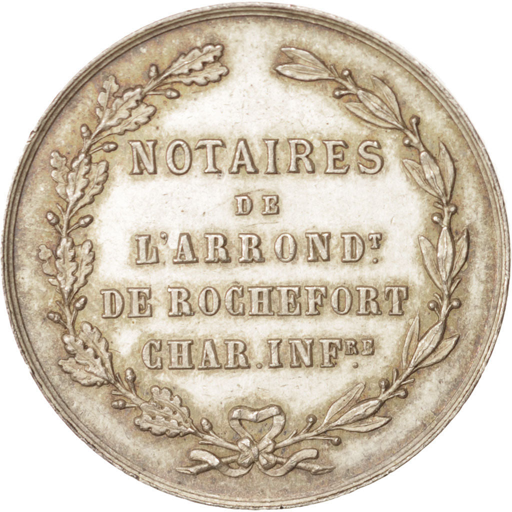 France, Token, Notary, AU(55-58), Silver, Lerouge:350