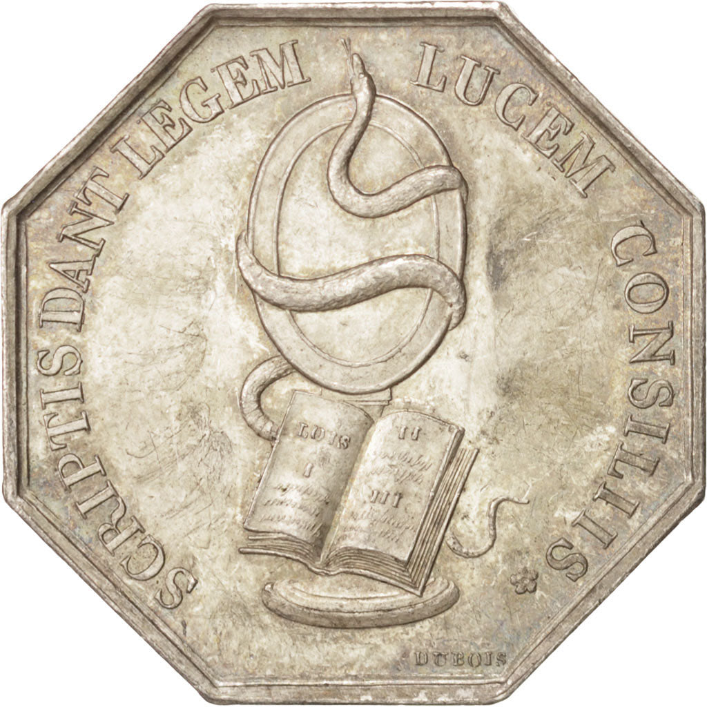 France, Token, Notary, AU(50-53), Silver, Lerouge:178