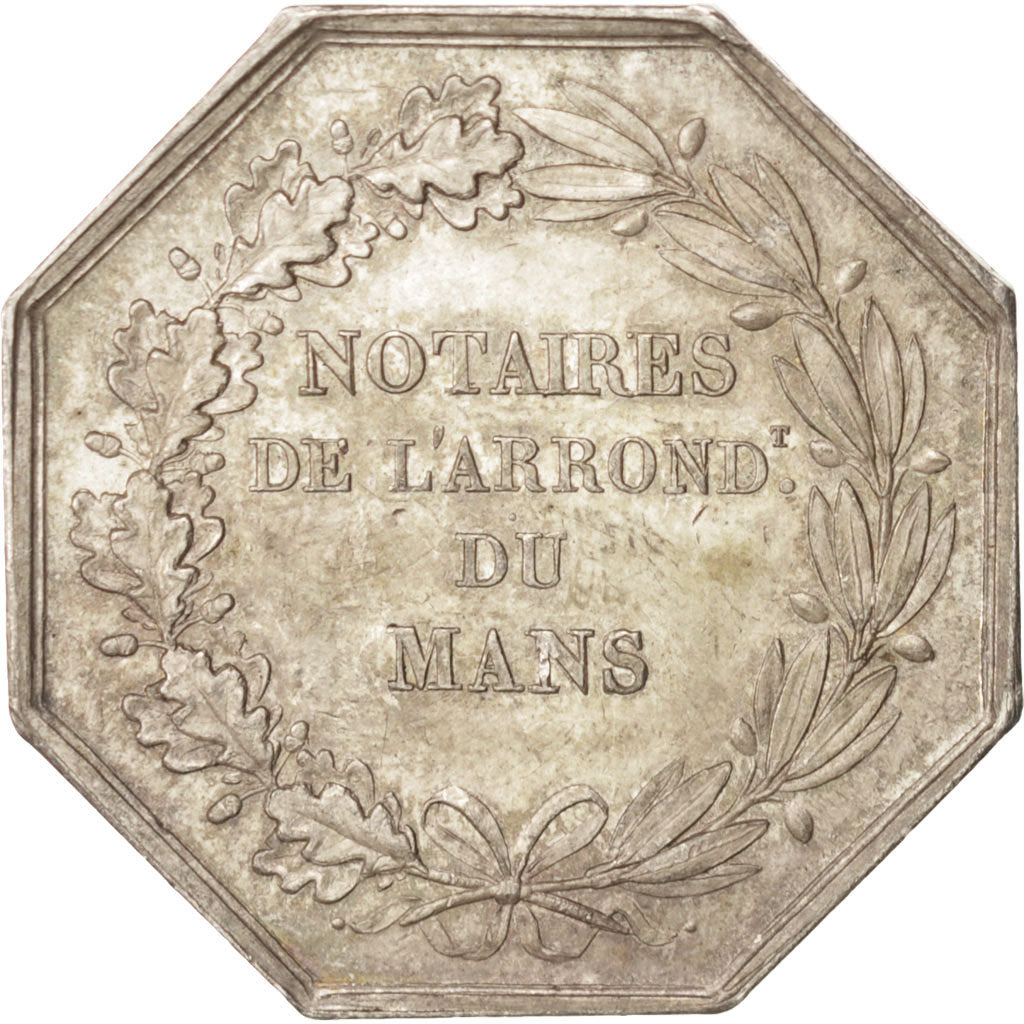 France, Token, Notary, AU(50-53), Silver, Lerouge:178