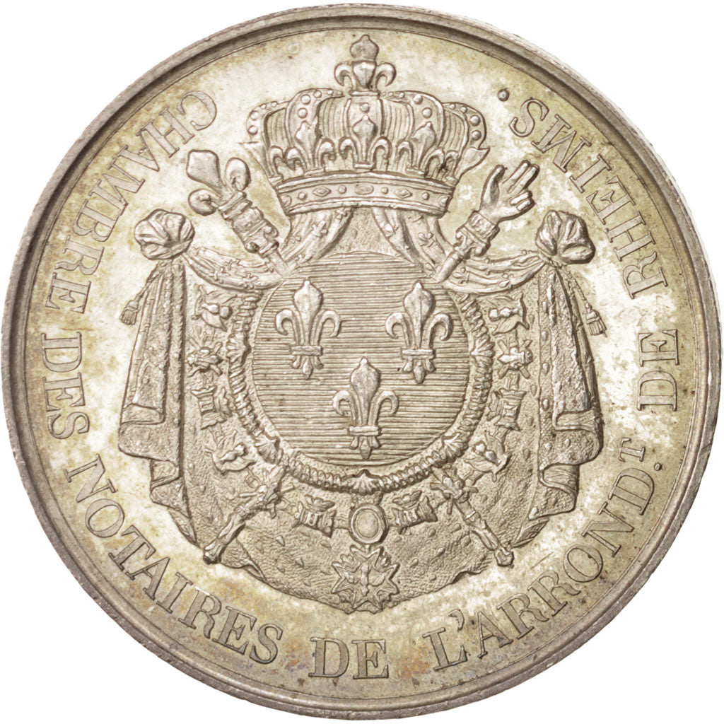 Frankrijk, Token, Notary, 1824, Tiolier, PR, Zilver, Lerouge:342