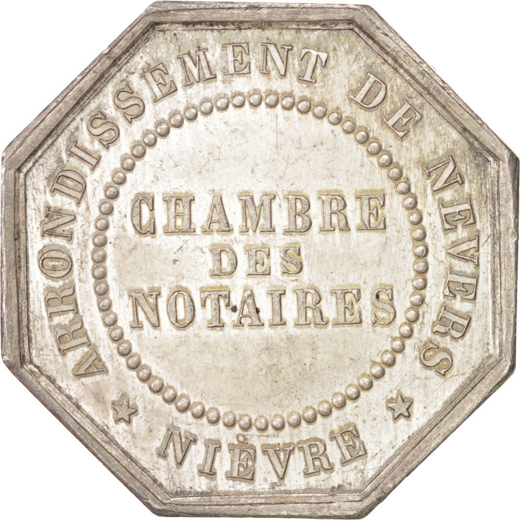 France, Token, Notary, Borrel, AU(50-53), Silver, Lerouge:226a