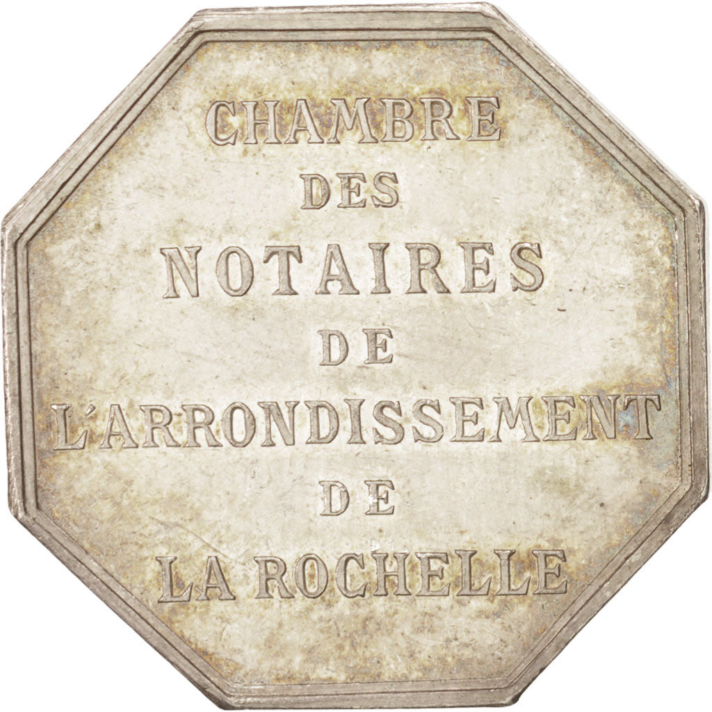France, Token, Notary, Borrel, AU(50-53), Silver, Lerouge:354