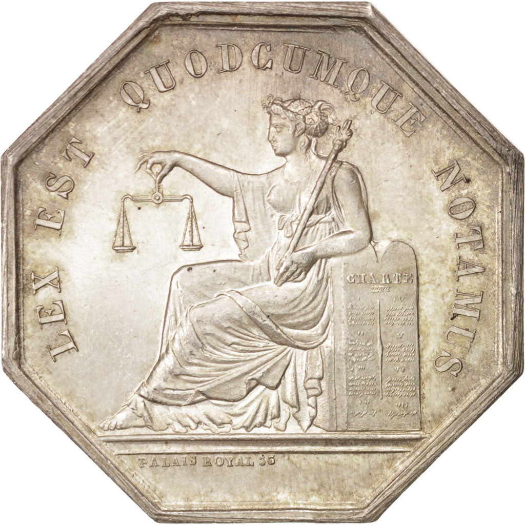 Frankreich, Token, Notary, VZ, Silber, Lerouge:149