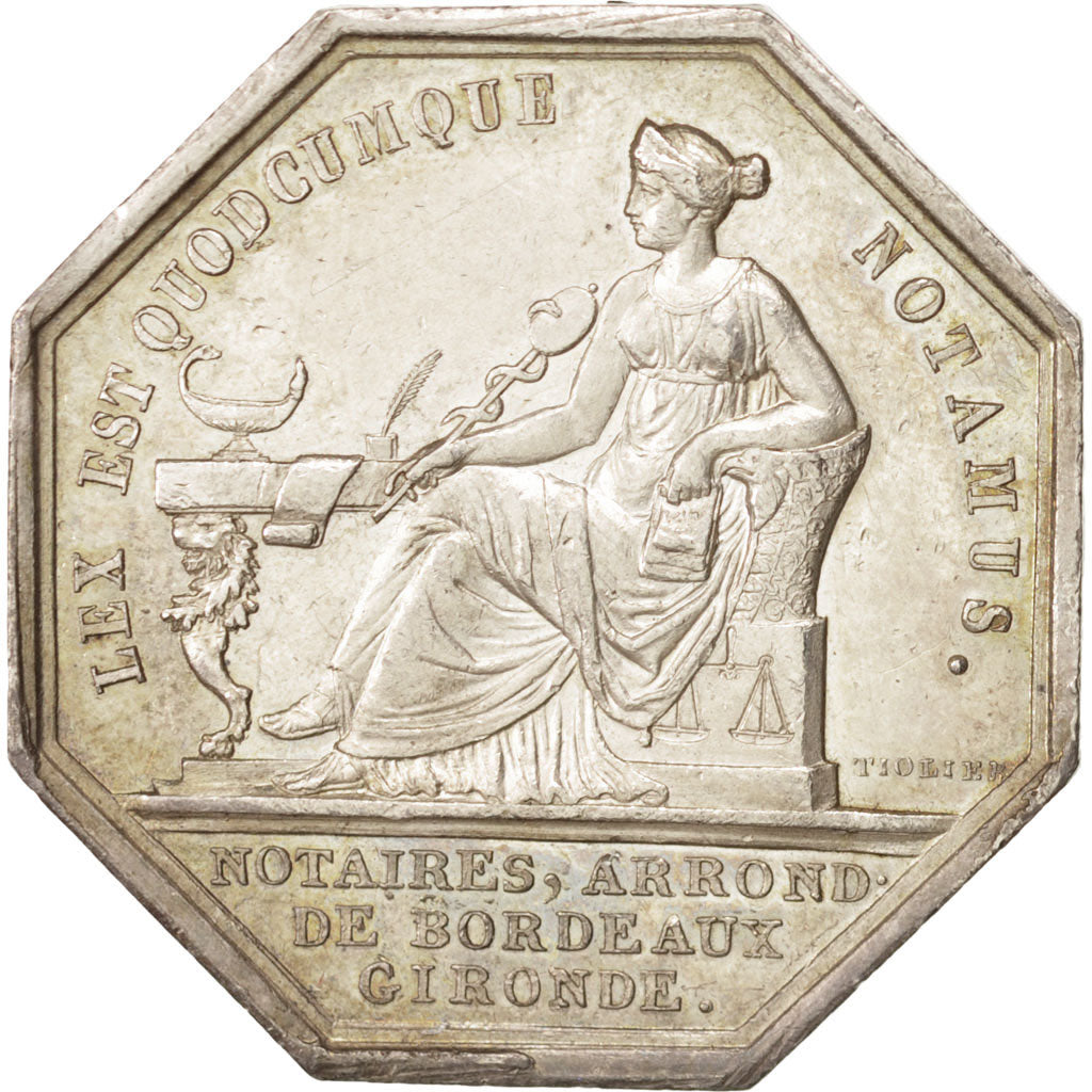 Frankreich, Token, Notary, VZ, Silber, Lerouge:58