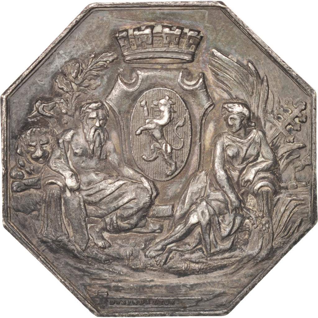 France, Chamber of Commerce, Token, 1846, AU(50-53), Silver, 13.30