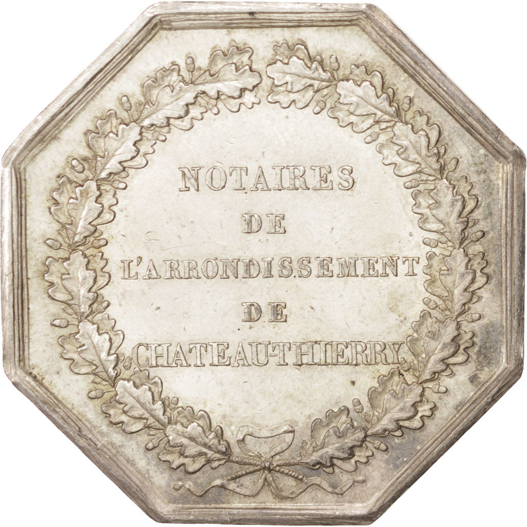 France, Token, Notary, Dubois, AU(55-58), Silver, Lerouge:89