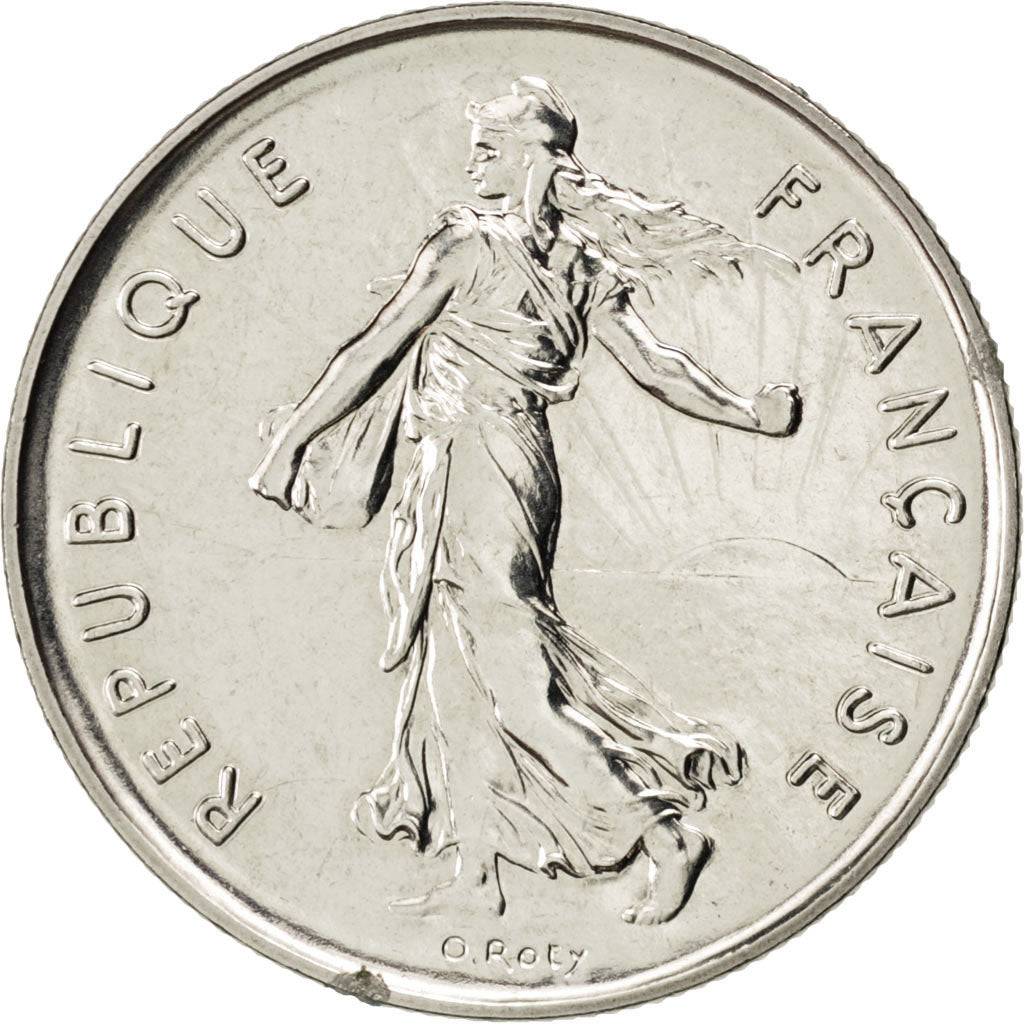 Francia, Semeuse, 5 Francs, 1989, SPL, Nichel placcato rame-nichel, KM:926a.1...