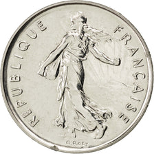Francia, Semeuse, 5 Francs, 1989, SPL, Nichel placcato rame-nichel, KM:926a.1...