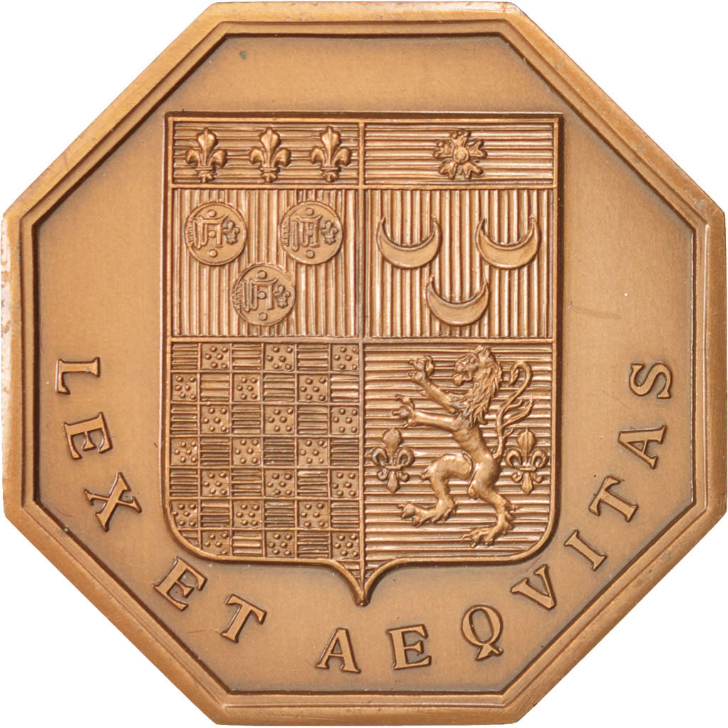 France, Notary, Token, MS(60-62), Bronze, 31, 13.60