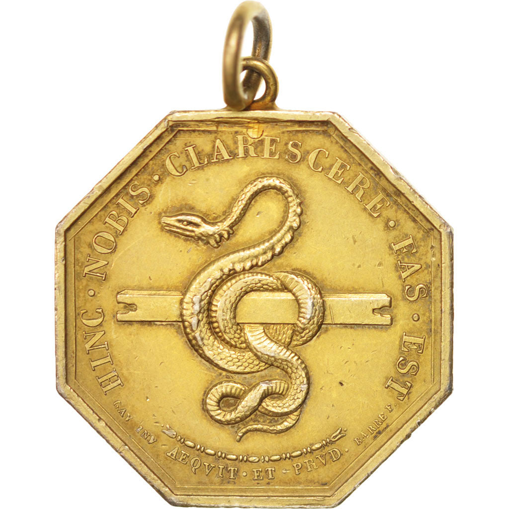 France, Token, Notary, AU(55-58), Vermeil, Lerouge:409.