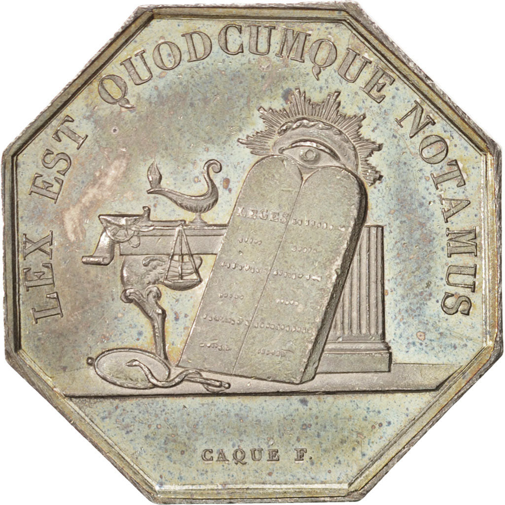 France, Jeton, Notary, 1838, Caqué, SUP, Lerouge:27