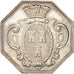 France, Token, Notary, Barre, AU(55-58), Silver, Lerouge:405