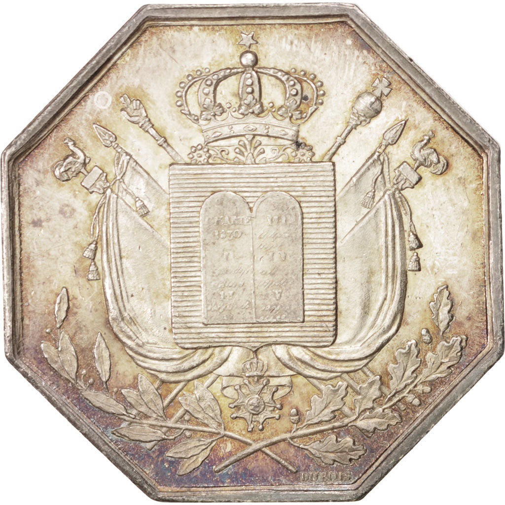 France, Token, Notary, Dubois, AU(55-58), Silver, Lerouge:134