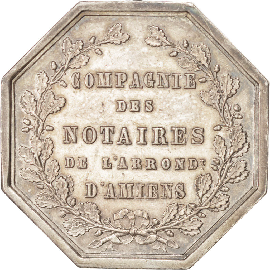 France, Jeton, Notary, 1834, SUP, Argent, Lerouge:12